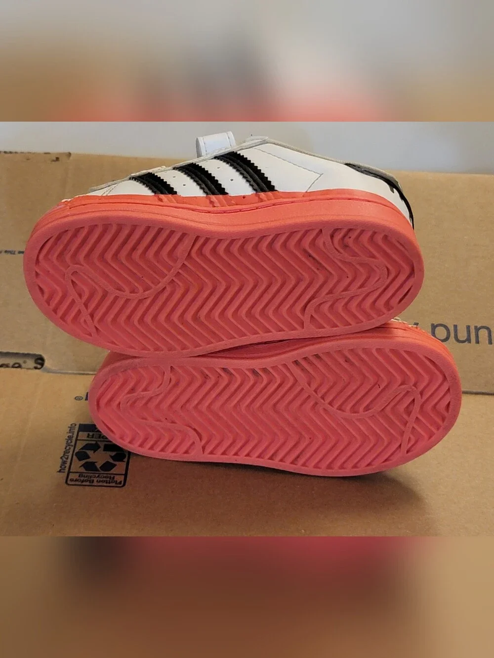 Adidas Superstar Infant 'Paint Drip - White Turbo' GY3329 Size 6K